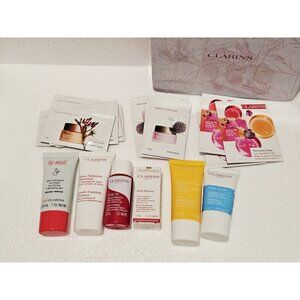 New Clarins Gift Set (self made), includes travel sizes and samples 16+ Items